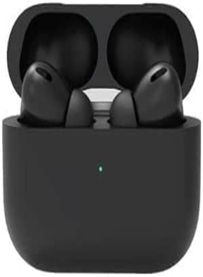 Wireless Bluetooth Earphones with Noise Cancelling Stereo Wireless Charging Case - Black